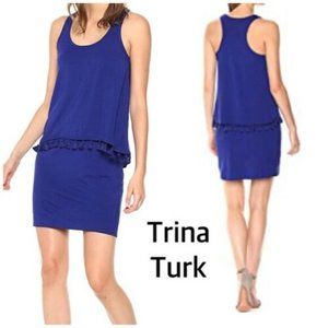 Trina Turk Royal Blue Richmond Jersey Dress